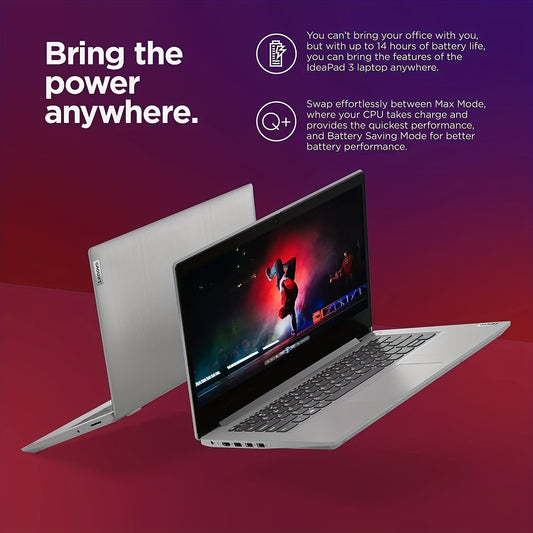 Lenovo 2024 Newest Ideapad 3i Laptop, 14" FHD Display, Intel Core I3-1115G4, 12GB RAM, 512GB SSD, Intel UHD Graphics, Bluetooth, WiFi, Webcam, HDMI, For Student & Business, Windows 11 S, Laptop Stand