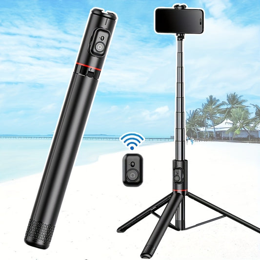 HKXYK 72" Selfie Stick, Aluminum Alloy Telescopic Stick, All-in-one Selfie Stick, Sturdy Tripod, Portable, Lightweight, Expandable, Compatible For IOS, And Various Android Phones, Is A Good Helper Video Recording, Vlogging, l