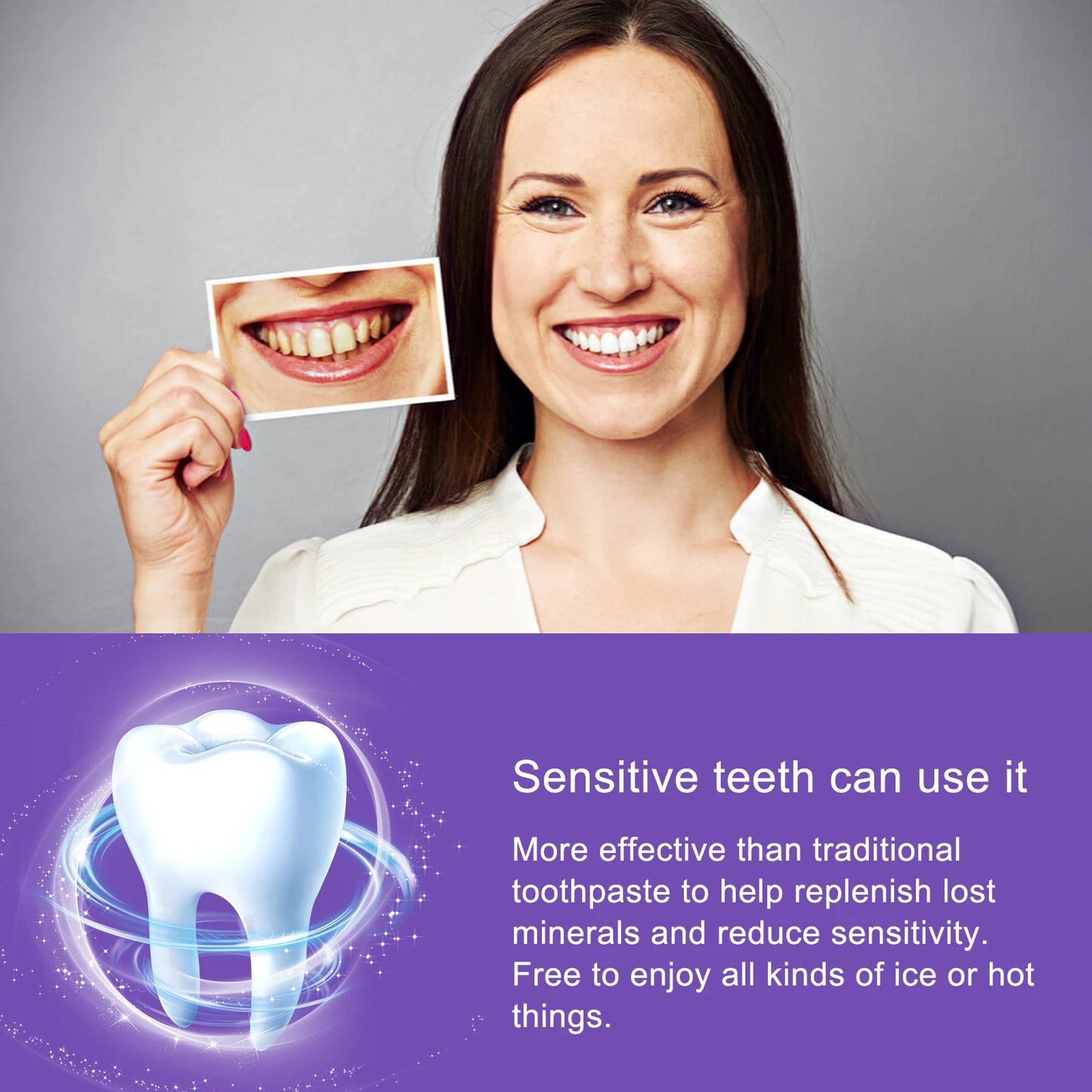 Purple Toothpaste Fresh Breath Protecting Teeth Decay Prevention Plaque Stains Removing Repairing Oral Cleaning Cream Dentifrice