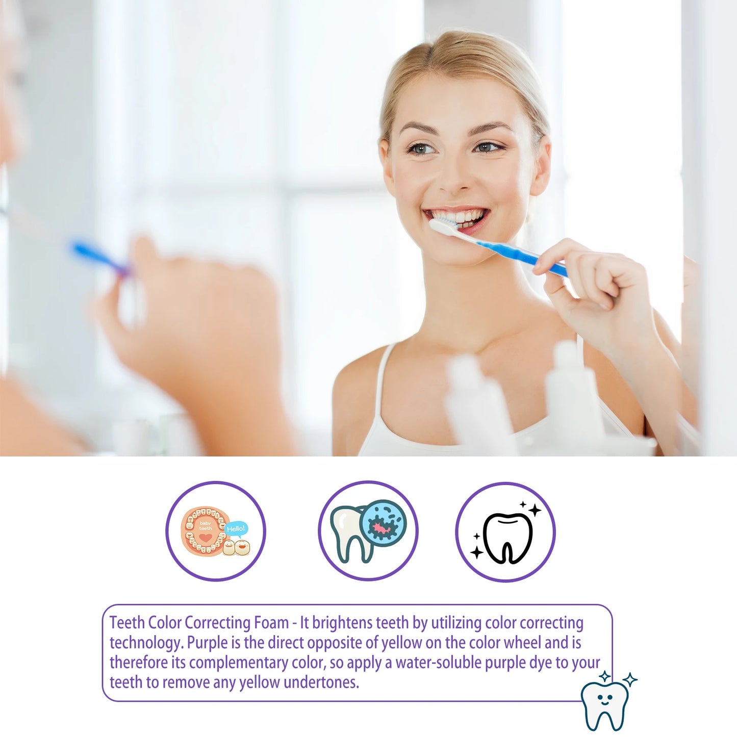Purple Toothpaste Fresh Breath Protecting Teeth Decay Prevention Plaque Stains Removing Repairing Oral Cleaning Cream Dentifrice