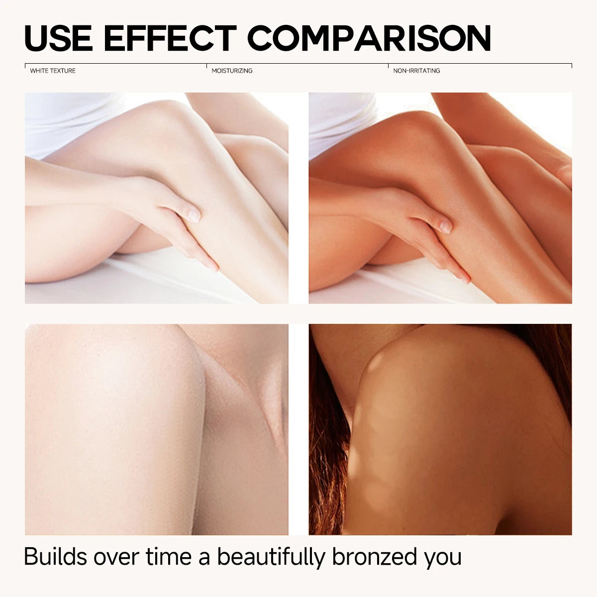 self-tanning lotion can be used on all parts of the face and body to hydrate and moisturize. faster and deeper tanning effects