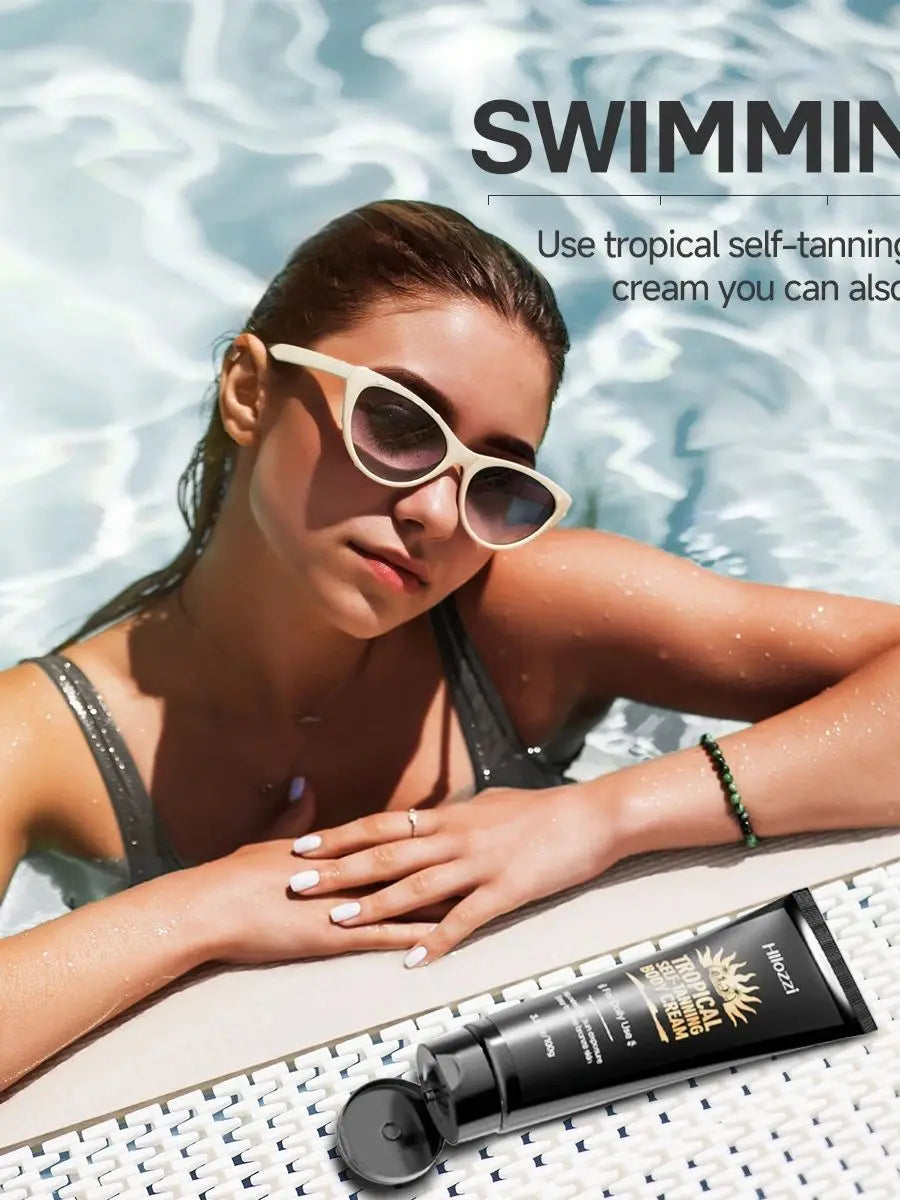 self-tanning lotion can be used on all parts of the face and body to hydrate and moisturize. faster and deeper tanning effects