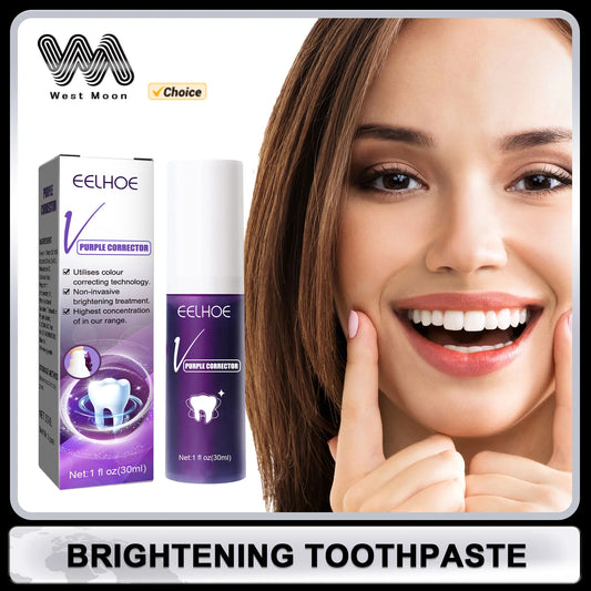 Purple Toothpaste Fresh Breath Protecting Teeth Decay Prevention Plaque Stains Removing Repairing Oral Cleaning Cream Dentifrice