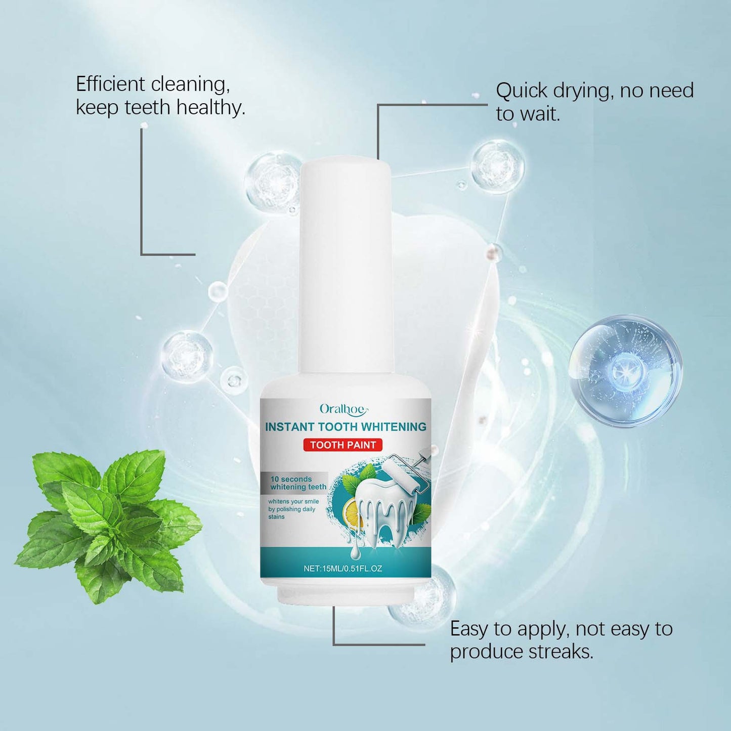 Teeth Whitening Paint Remove Tooth Stains Tartar Prevent Pigmentation Bleach Cleaning Odor Fresh Breath Oral Hygiene Care Tools