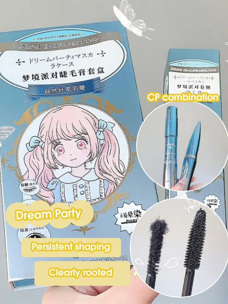 Fiber base mascara case is waterproof, thin and long, not easy to smudging and lengthening Long natural curling