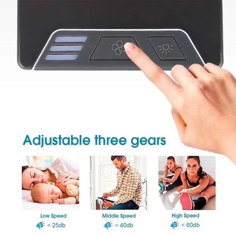 Air conditioning fan, mini air cooler, household cooling, small energy-saving, USB portable, small electric office