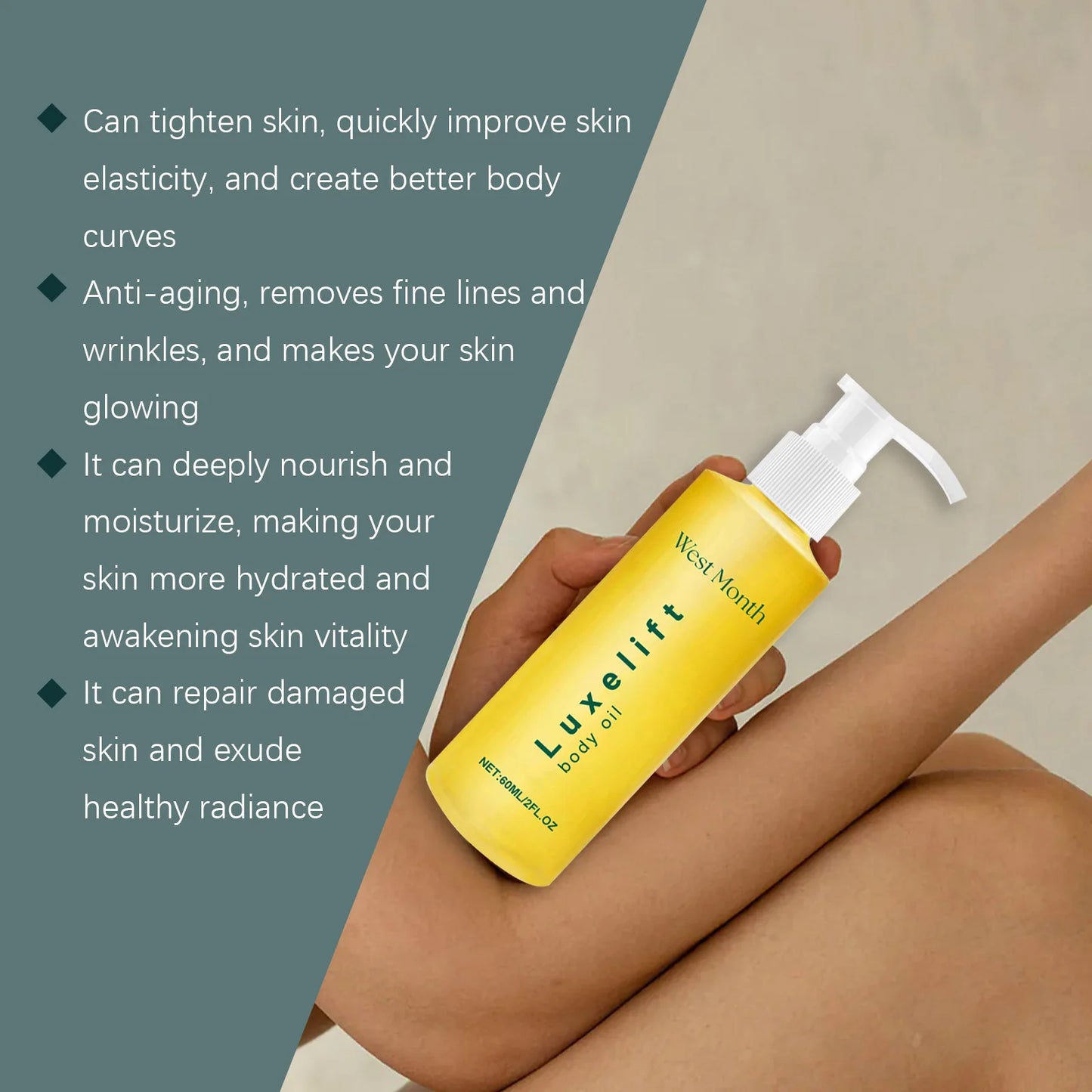 Repairing Body Oil Deeply Moisturizing Lifting Fade Fade Lines Lighten Skin Tone Relieve Dryness Smooth Nourishing Body Care Oil