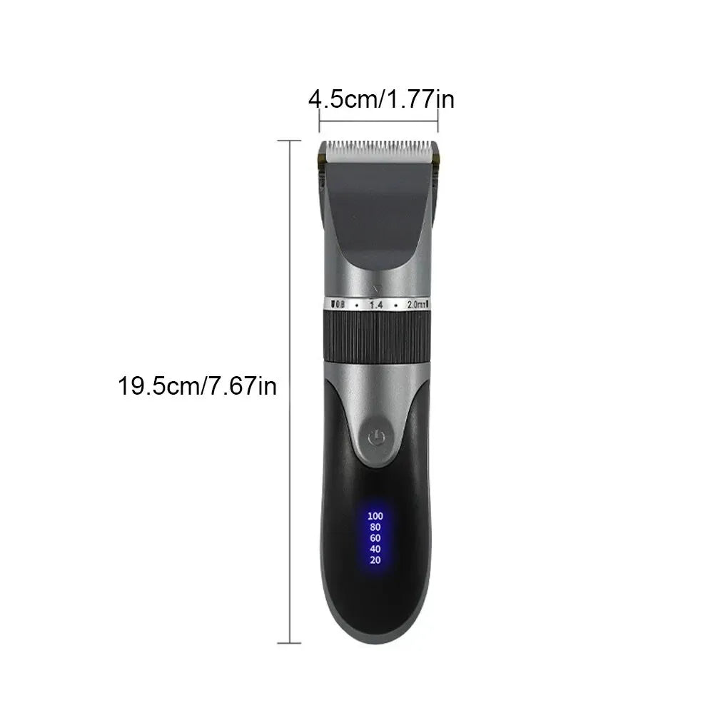 Professional electric barber clippers men barber beard trimmer rechargeable hair clippers ceramic blades hair trimmer