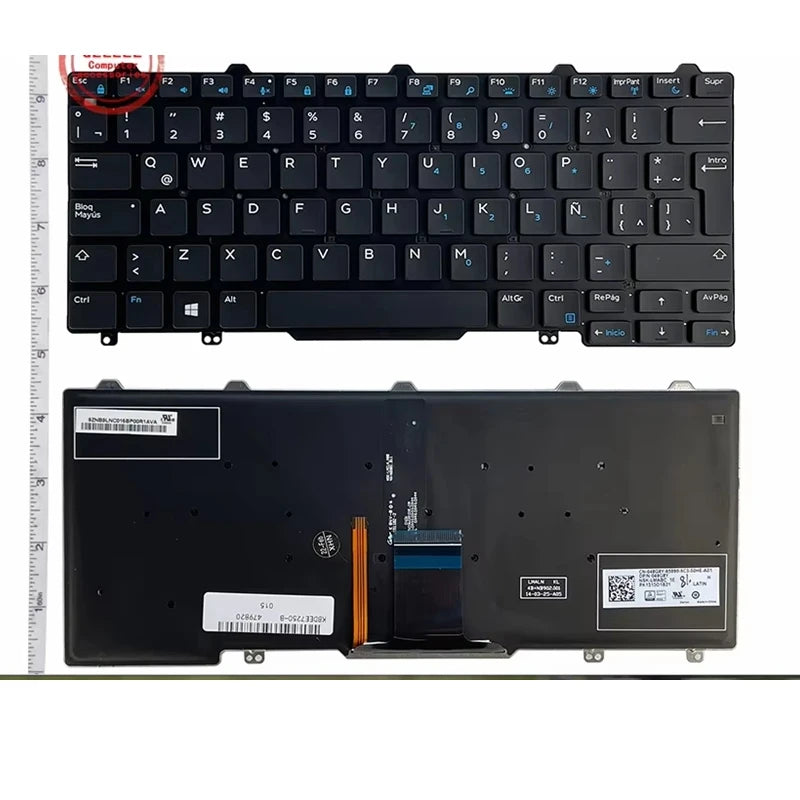 US/LA/BR/RU laptop keyboard For DELL Latitude E7250 3150 3160 3165 12-5000 5280 5290 5250 7280 7380 E5250 E7270 E5270