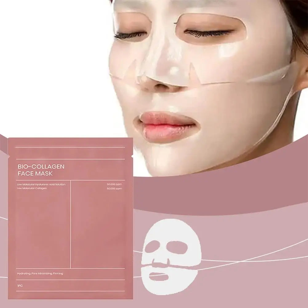 5/10pcs Collagen Face Mask Moisturizing Refreshing Brightening Nourish Deep Hydration Moisturizer Feels light Collagen Skin Care