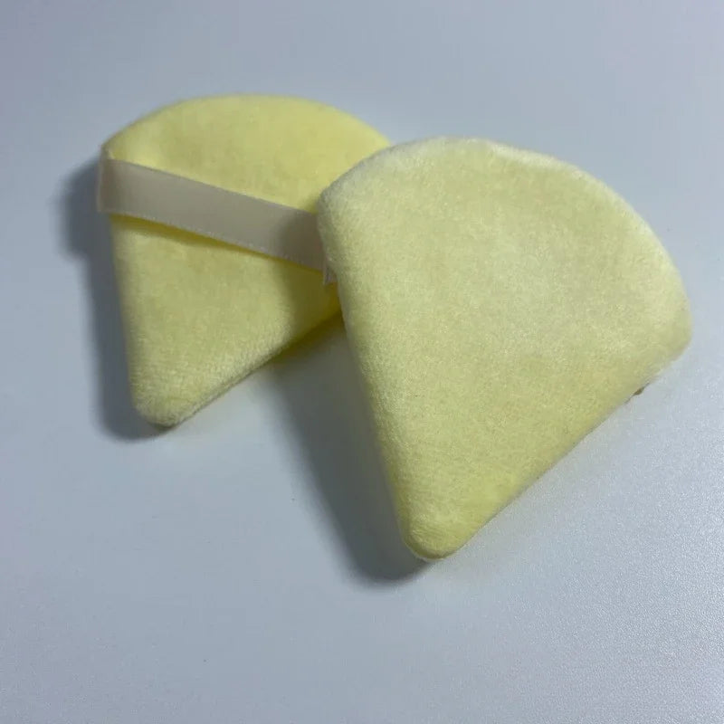 1pc Velvet Triangle Shaped Powder Puff Wet Dry Used Washable Soft Makeup Sponge Tool For Foundation Powder Blusher Wholesale