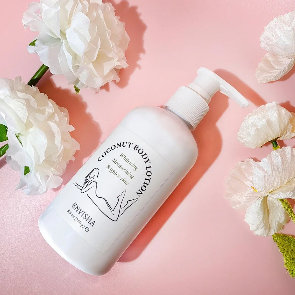 Body Lotion Butter Skin Care Coconut Oil Face Cream Whitening Moisturizing Brightening Collagen Remove Melanin Beauty Health