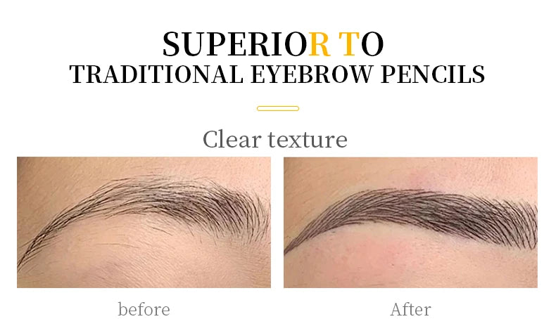4 Points Eyebrow Pen 5 Colors Liquid Brow Pencil Dark Brown Microblading Eyebrow Pencil Waterproof Eyebrow Tattoo Pen Cosmetics