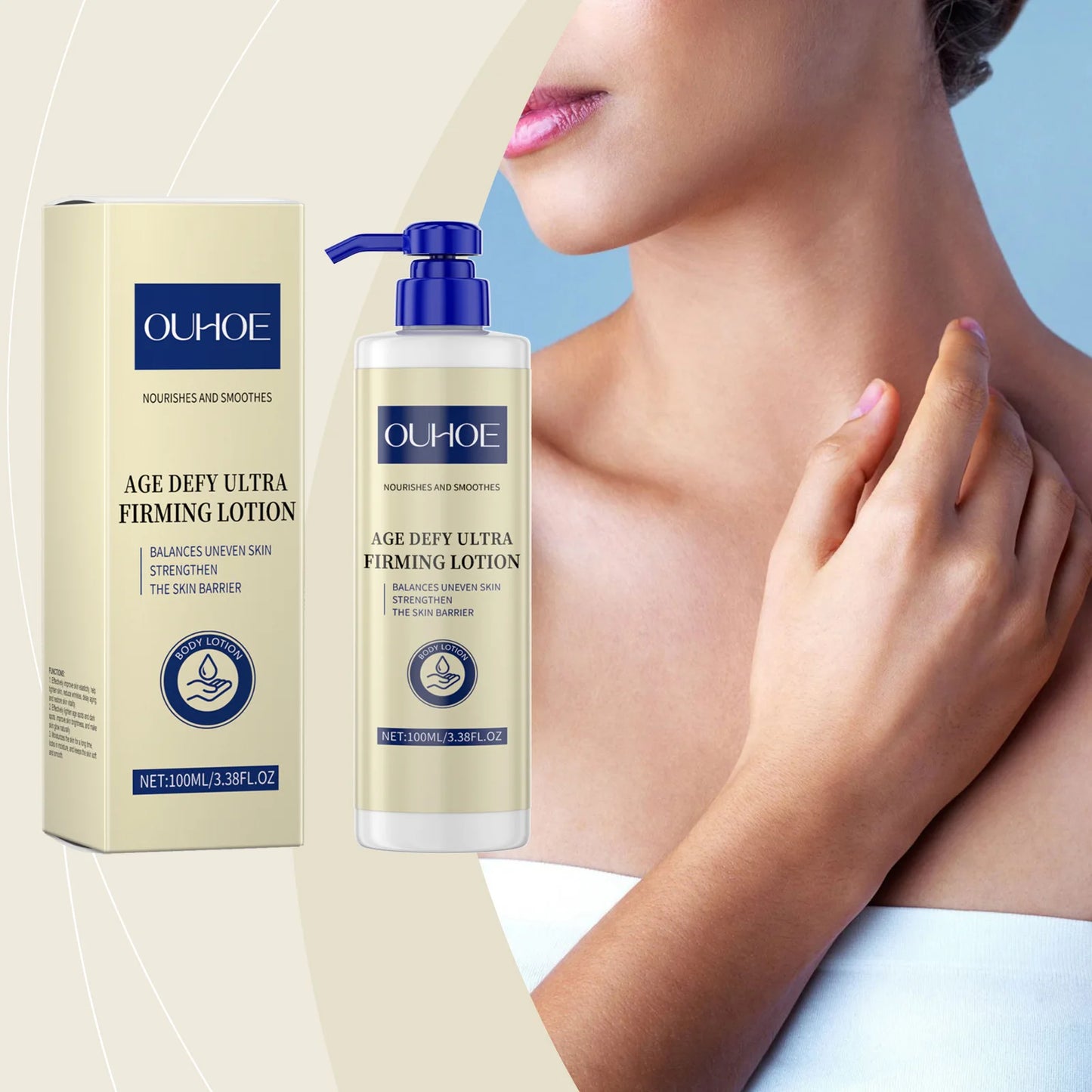 Anti Aging Body Lotion Reducing Wrinkles Dullness Dry Preventing Sagging Firming Whitening Revitalizing Body Moisturizer Cream