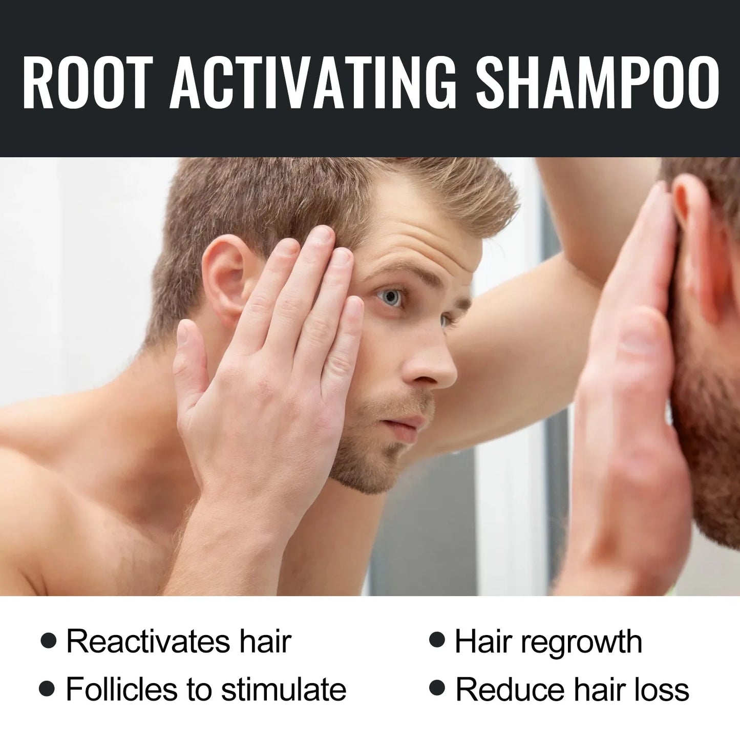 Hair Loss Treatment Shampoo Promote Growth Strengthen Hair Roots Scalp Repair Anti Thinning Moisturizing Thickening Hair Care
