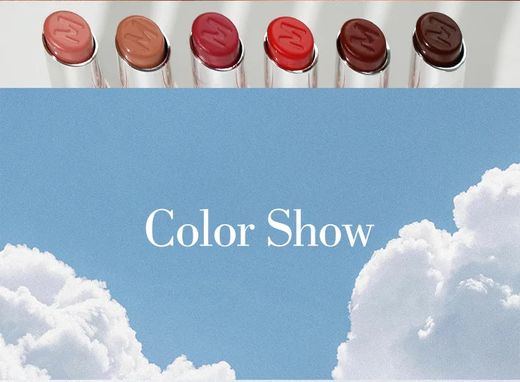 MLSMILE 6 Color Tube Lipstick natural long-lasting moisturizing moisturizing smooth gloss white and easy color lipstick