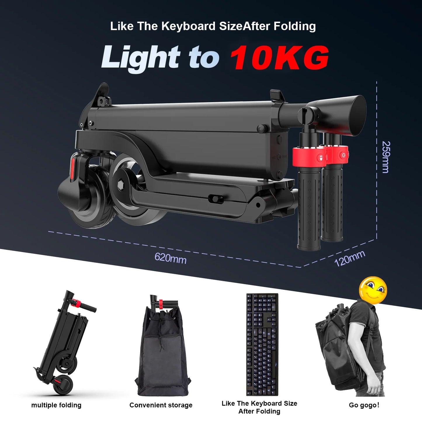 HX Electric scooter Foldable 7.5A 350W 25KM/H electric scooters 36V EScooters 5.5 Inch E Scooter For Adults