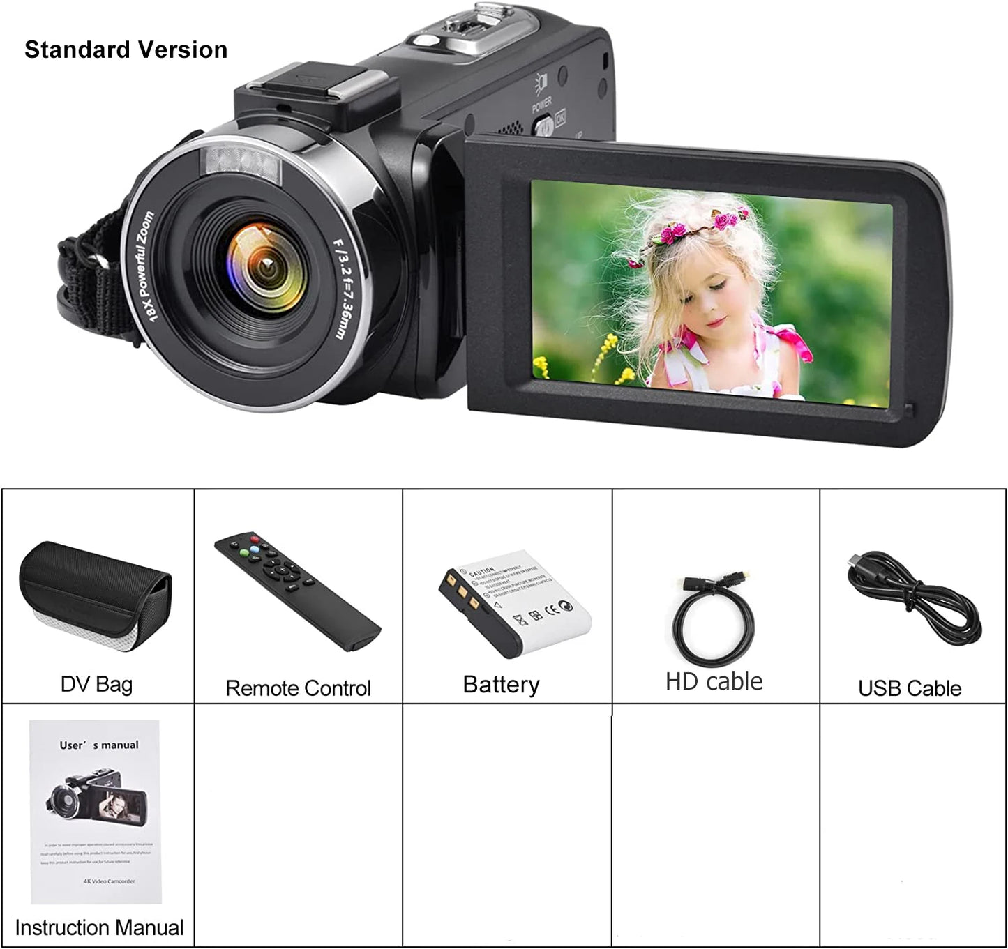 8K Professional Camcorder WIFI Digital Video Camera For Youtube Streaming Vlog Recorder 16X Time-Lapse Webcam Stabilizer Cam