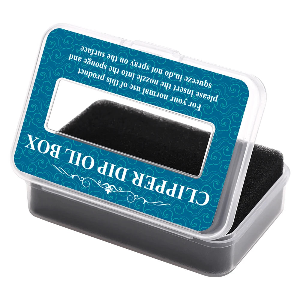 Barbershop Hair Clippers Shavers Lubricating Blade Rust Prevention Protection Repair Electric Push Oil Storage Box Anti-Rust