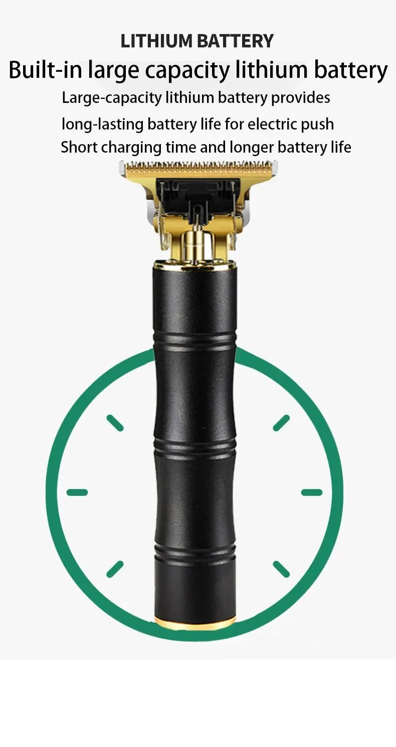 Electric Waterproof Sculpture Barber Oil Head Electric Hair Clippers Shaving Hair Electric Hair Clippers Bald Head Artifacts