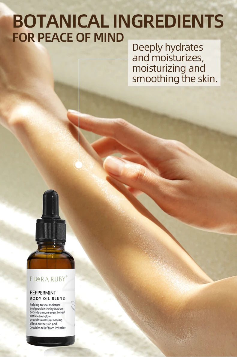 Essential Oils for Body Massage Oil Relax Therapeutic Body Oil Lavender Rosemary Lemon Peppermint Rose Argan Jojoba Massage Oil