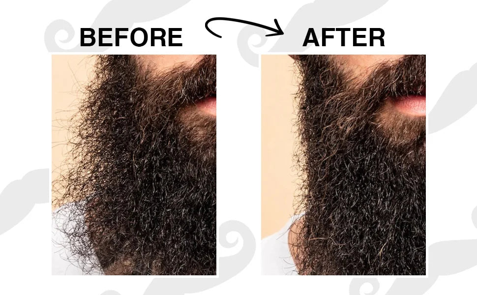 5pcs/set Beard Oil Balm for Men Beards Moisturizing Care Essential Oil for Promote Healthy Beards Growth Beard Styling Tool Kit