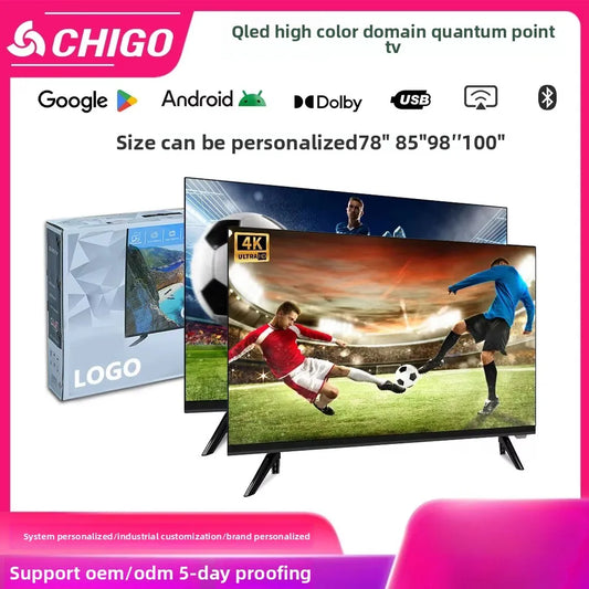 75 inch 4K high definition LCD TV 98 inch QLED Dot TV Smart Network Smart TV