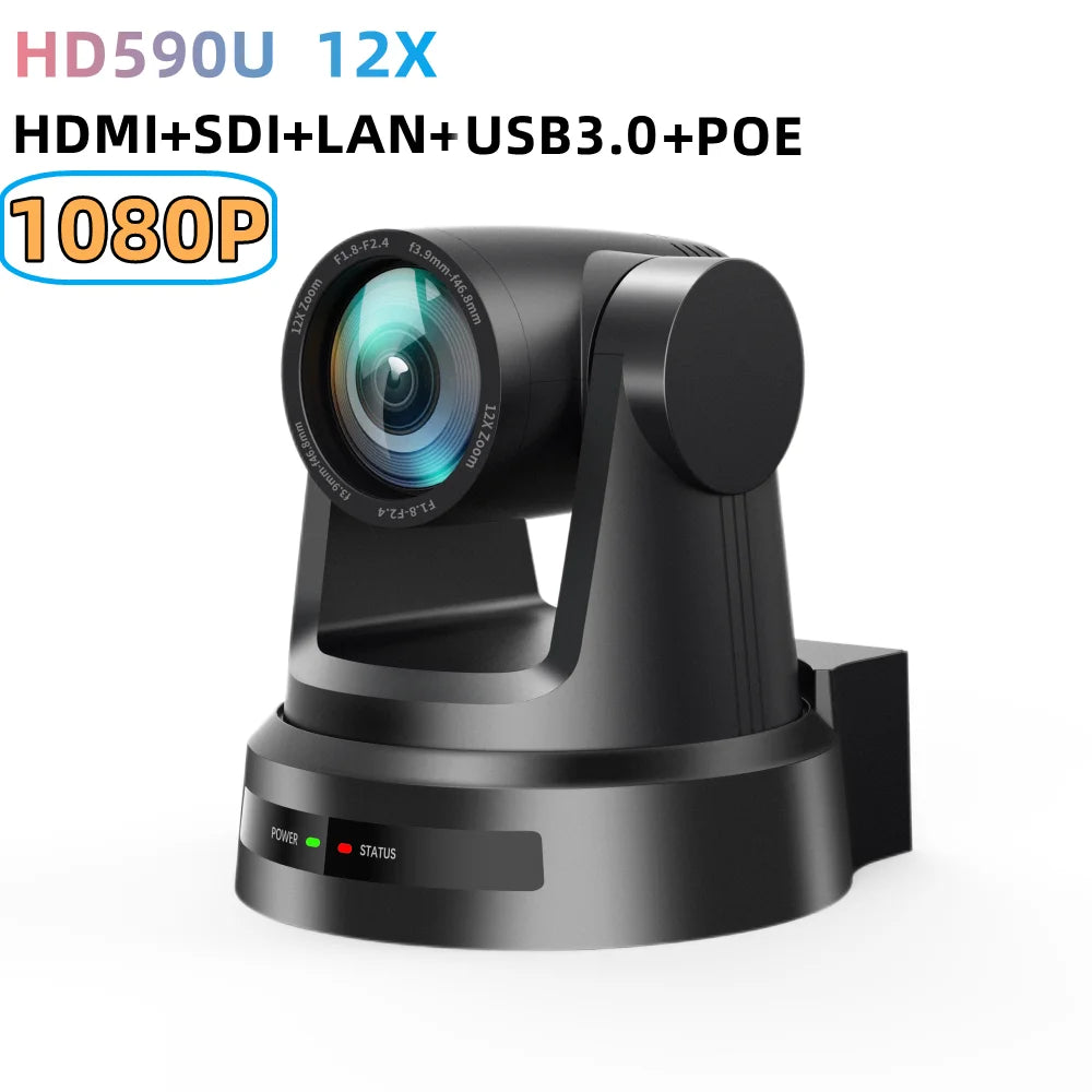 4K/1080P Video Conference Camera HDMI SDI LAN USB 12/20X NDI 60/30FPS AI Tracking for Church Meet Zoom Youtube Skype Live Stream