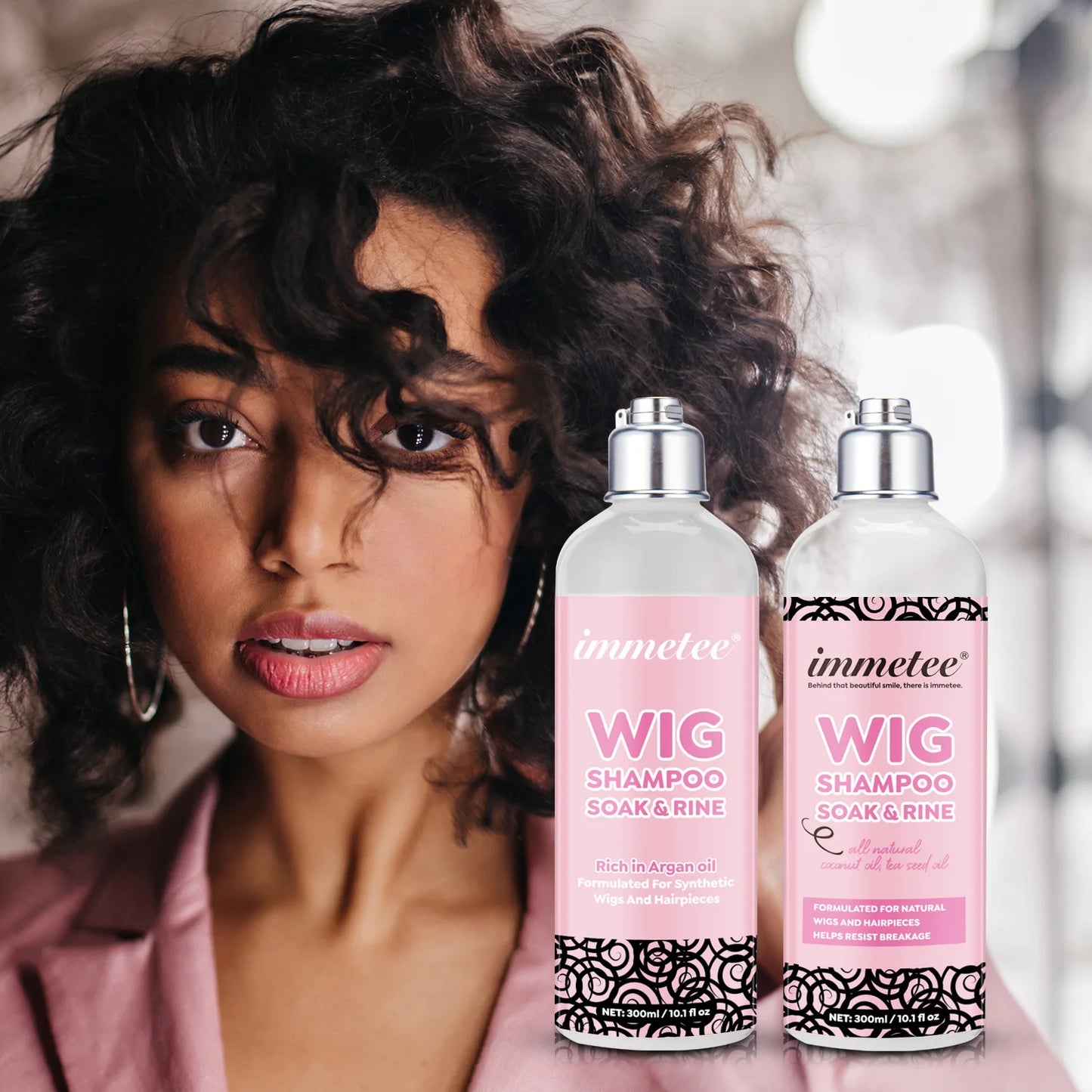 Wig Shampoo Professional Wig Solution for Human and Synthetic Hair Wig Braided Hair Pieces To Clean, Restore and Nourish Hair