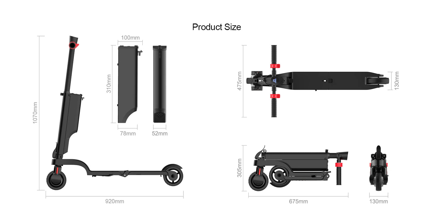 HX Electric scooter Foldable 7.5A 350W 25KM/H electric scooters 36V EScooters 5.5 Inch E Scooter For Adults