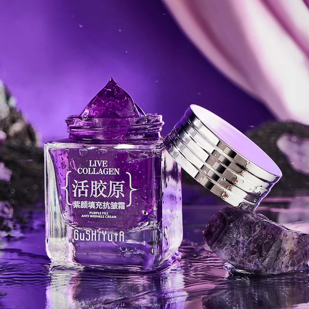 Collagen Face Moisturizer Anti Aging Effect Reducing Wrinkles Face Cream Peptide Rejuveneting Skin Elasticity and Hydration