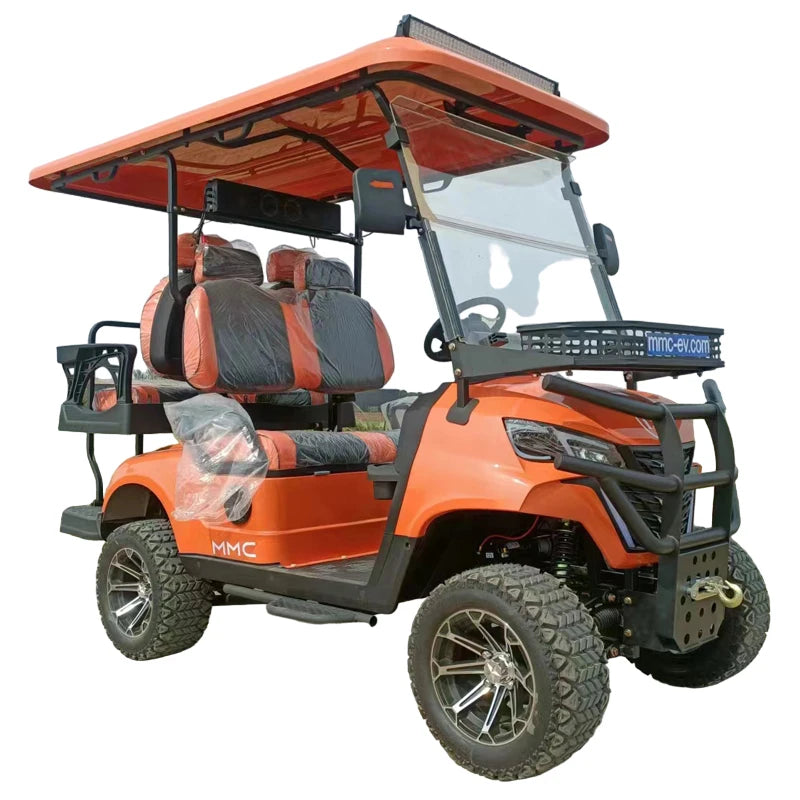 Brand New 4 Wheel Utility Vehicle 2 4 6 Seater 48/60/72V Electric Scooter Club Car Off Road Golf Cart With Rear Cargo Box