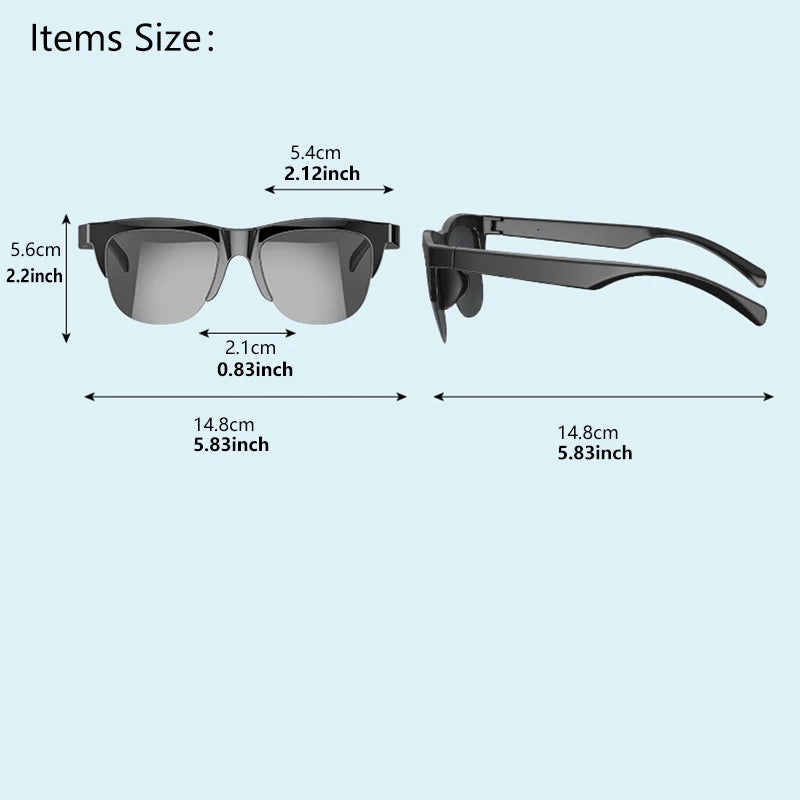 F06 Wireless Bluetooth 5.3 Sunglasses Headphones - Enjoy Music Wirelessly Hands-free Calling Music Outdoor Sports Eyeglasses TWS