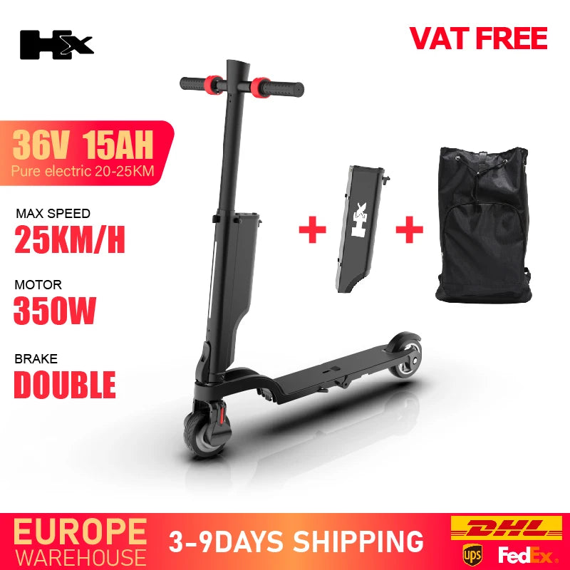 HX Electric scooter Foldable 7.5A 350W 25KM/H electric scooters 36V EScooters 5.5 Inch E Scooter For Adults