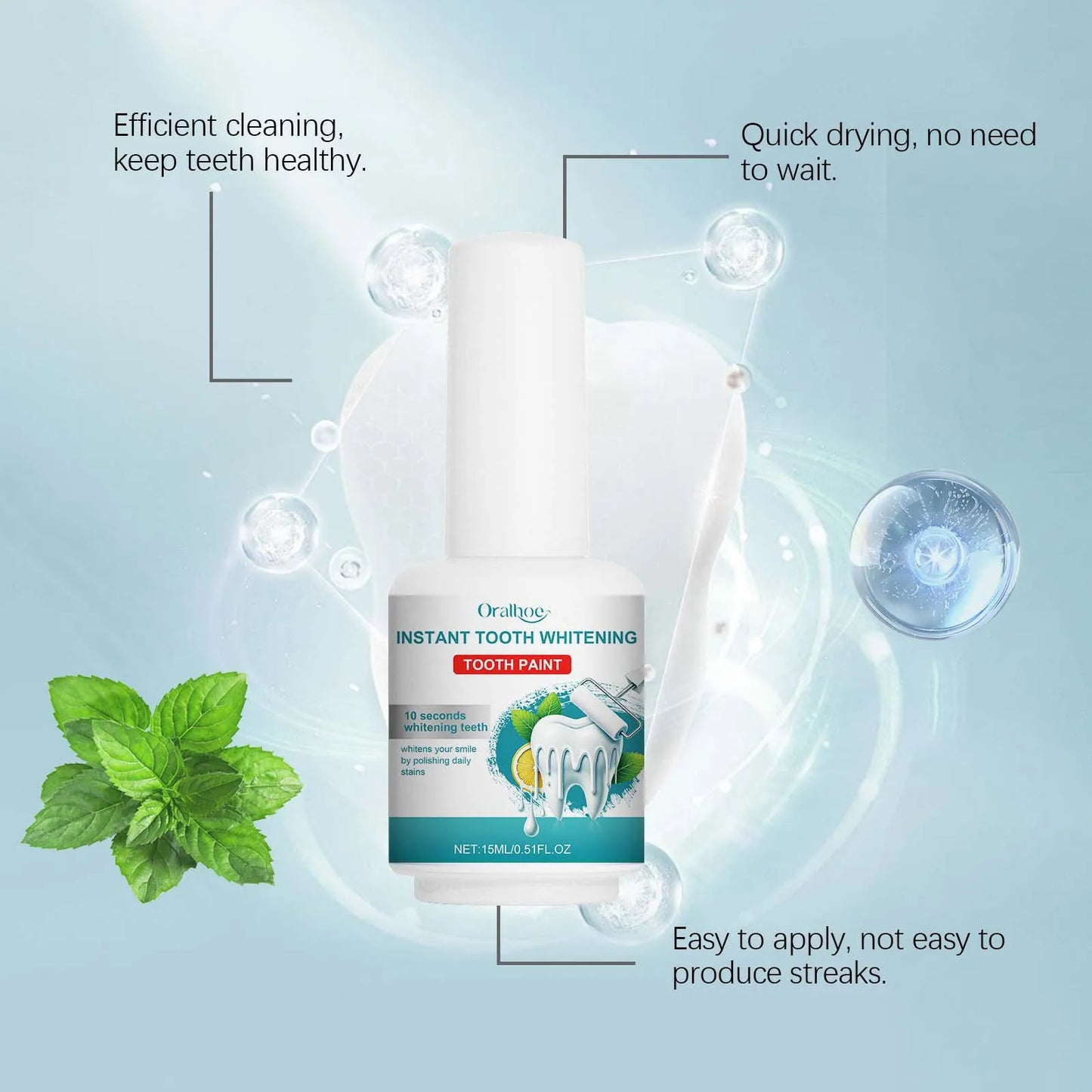Teeth Whitening Paint Remove Tooth Stains Tartar Prevent Pigmentation Bleach Cleaning Odor Fresh Breath Oral Hygiene Care Tools