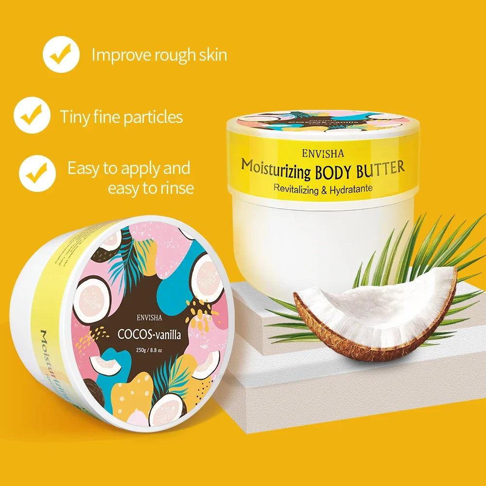 Body Lotion Butter Skin Care Coconut Oil Face Cream Whitening Moisturizing Brightening Collagen Remove Melanin Beauty Health