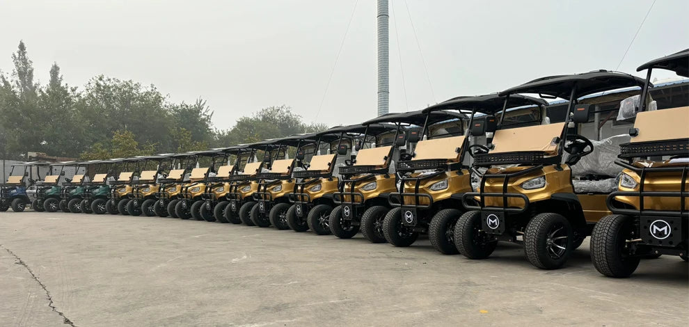 Brand New 4 Wheel Utility Vehicle 2 4 6 Seater 48/60/72V Electric Scooter Club Car Off Road Golf Cart With Rear Cargo Box