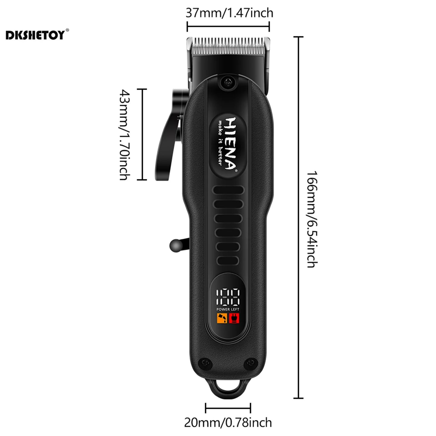 Professional Barber Clippers Digital Display Sharp Blade HYN-222 Electric Clipper for Haircut Beard Shaver Barbershop