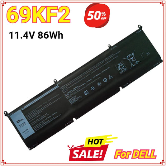 69KF2 Laptop Battery for DELL XPS 15 9500 9510 9520 9530 Precision 5550 5560 G15 5510 5511 5520 5515 5521 G7 15 7500 P91F P87F