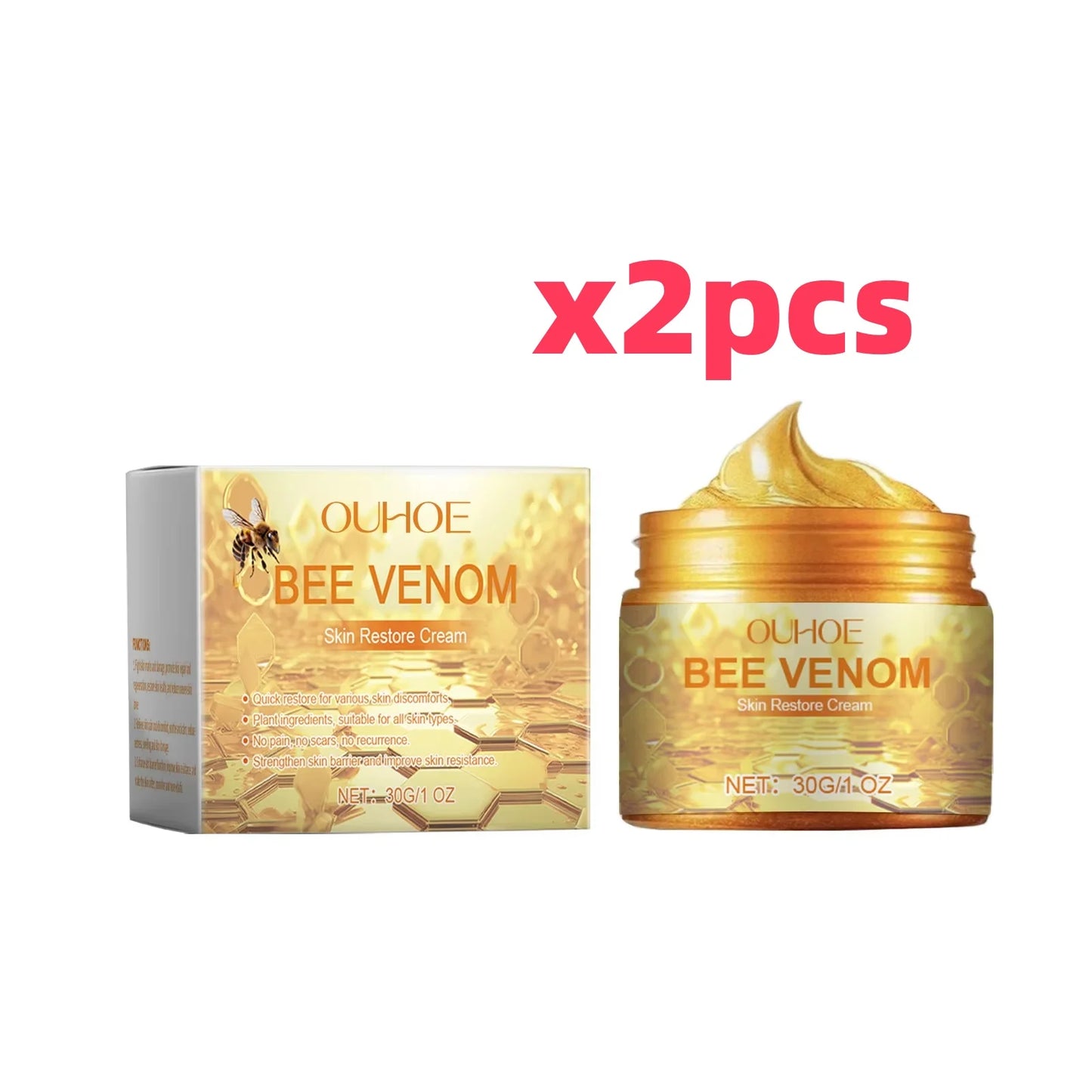 Moisturizer Body Lotion Lifting Repair Soothe Brighten Smoothing Moisturizing Lightening Relieve Dry Bee Venom Skin Care Cream