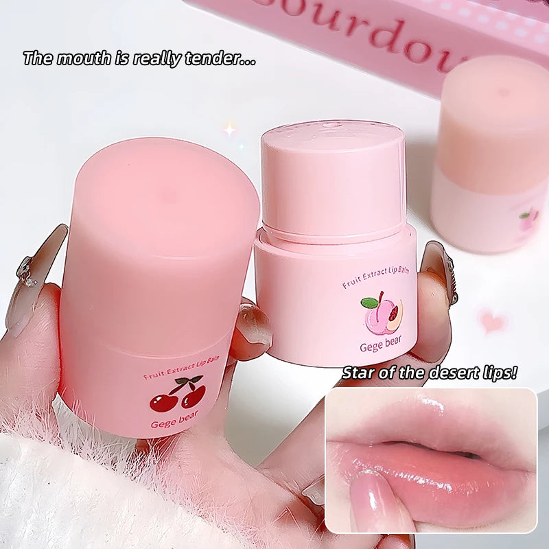 Gege Bear Fruit Extract Lip Balm Moisturizing and Anti-Cracking Lip Gloss in Autumn and Winter