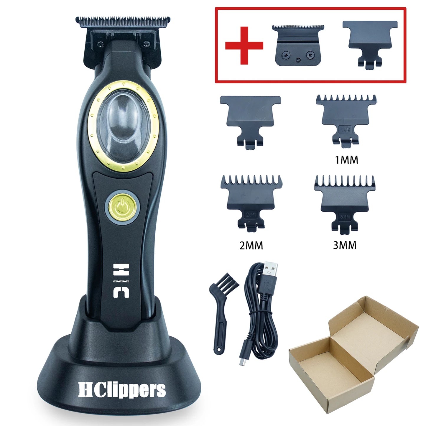 HClippers Barber Hair Trimmer Professional Men's Electric Hair Clipper with DLC Coating Blade for Hair Styling Trimmering HC231S
