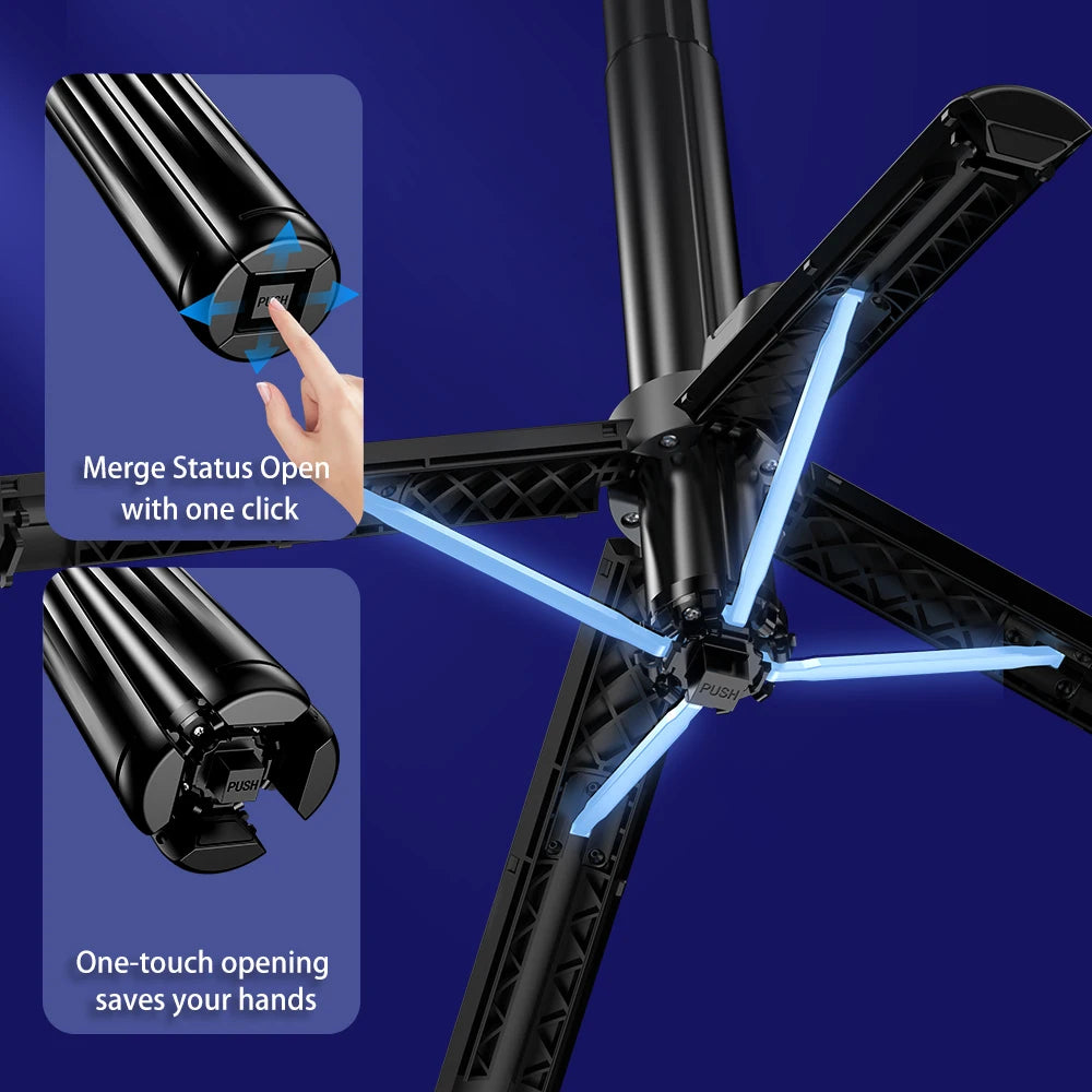 3-in-1 Handheld Gimbals Selfie Stick Tripod with AI Tracking and Fill Light Mobile Phone Holder Stabilizer for Smartphones