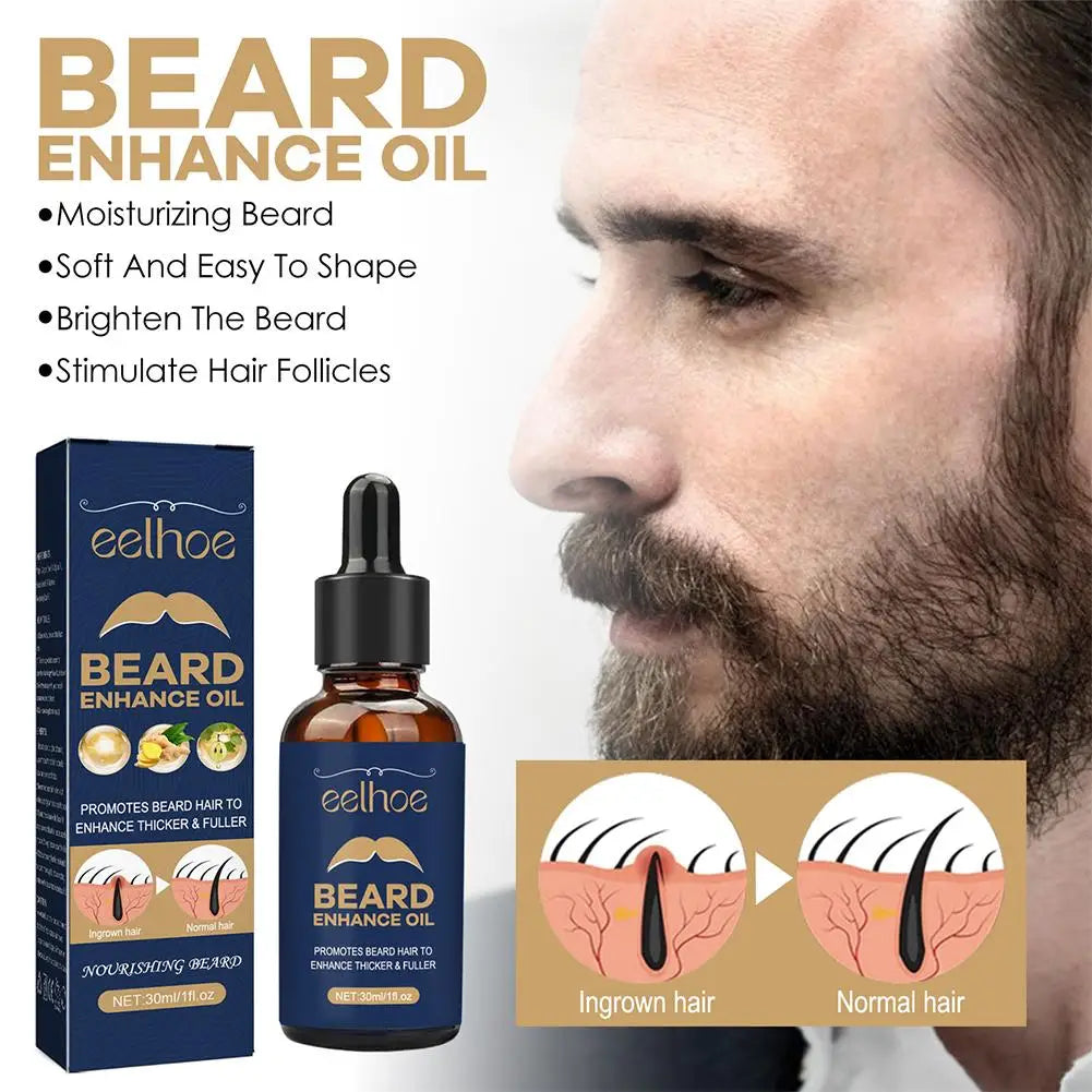 30ml Beard Care Oil For Men Beard Growth Grooming  Soften Strengthen Styling Beard Oil Thicker Nourish Beard Serum Beard Care