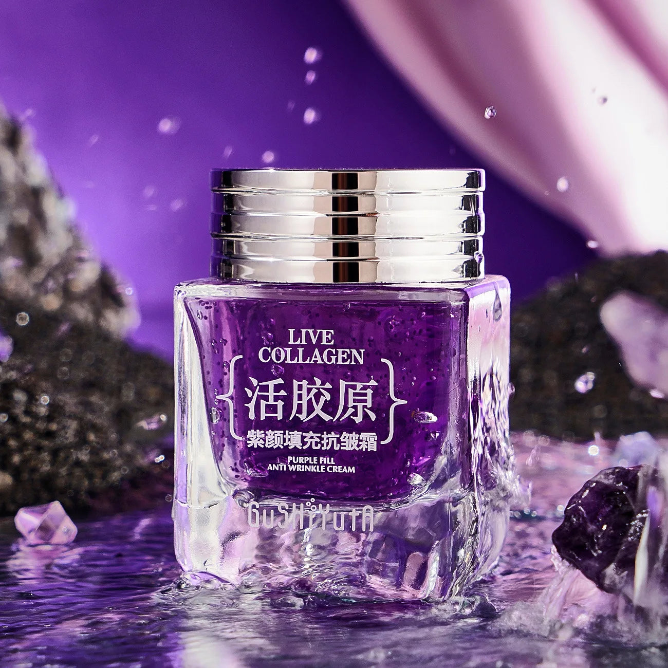 Collagen Face Moisturizer Anti Aging Effect Reducing Wrinkles Face Cream Peptide Rejuveneting Skin Elasticity and Hydration