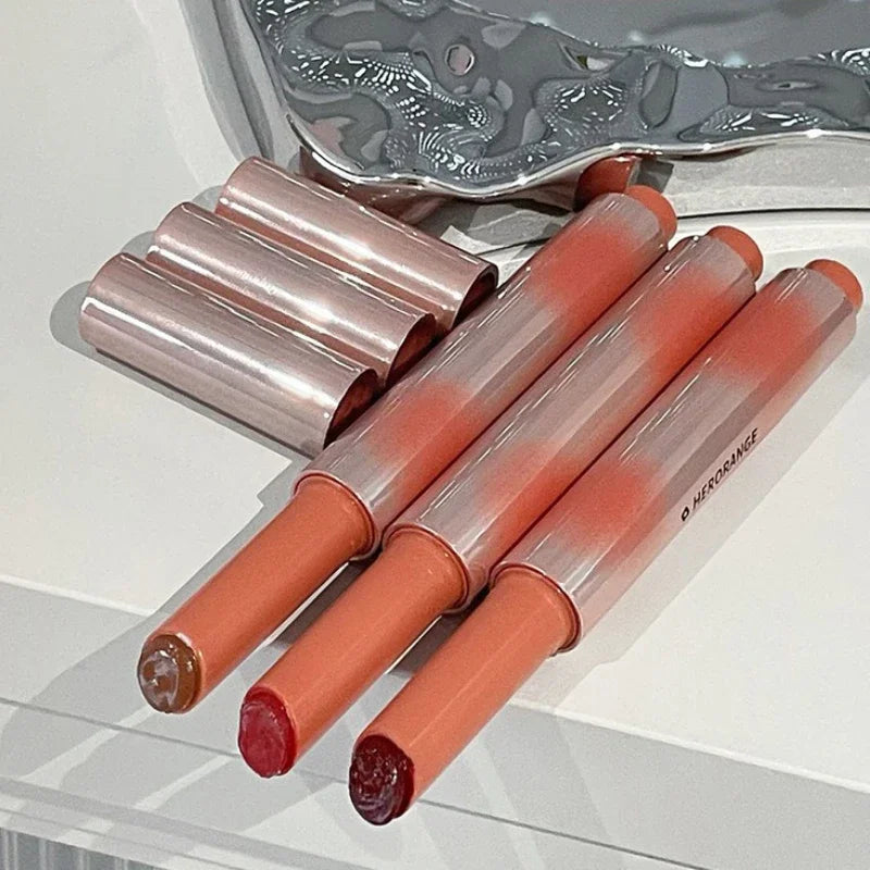 Strawberry Jelly Lipsticks Moisturizing Water Gloss Lip Stick Tint Mirror Clear Lip Gloss Non-Sticky Lips Makeup Korean Cosmetic