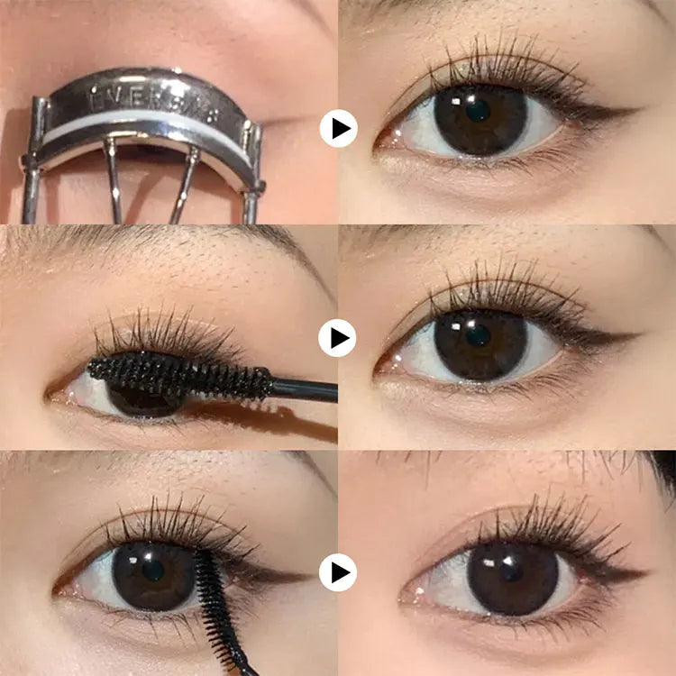 Fiber base mascara case is waterproof, thin and long, not easy to smudging and lengthening Long natural curling