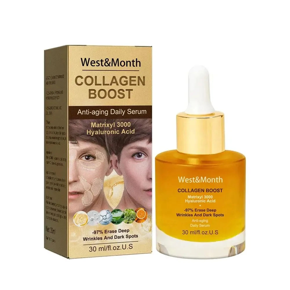 Collagen Face Serum Smoothing Wrinkle Moisturing Tightening Nourishing Hydrating Elasticity Brightening Face Skin Care Product