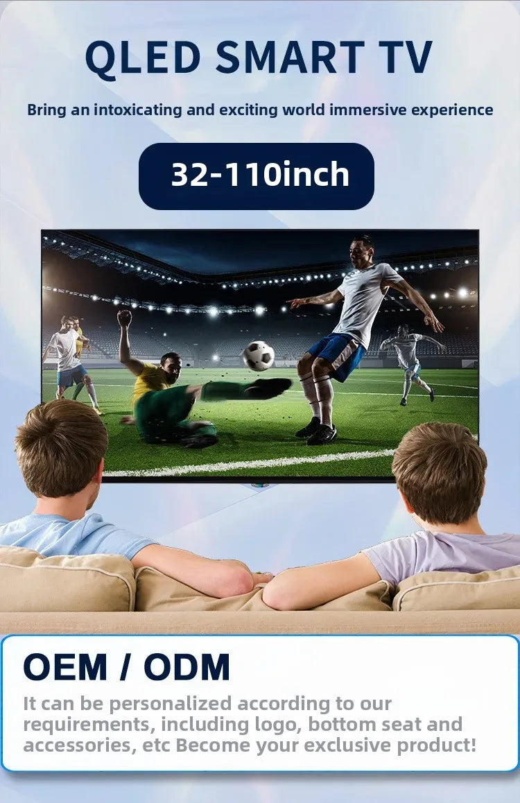 75 inch 4K high definition LCD TV 98 inch QLED Dot TV Smart Network Smart TV