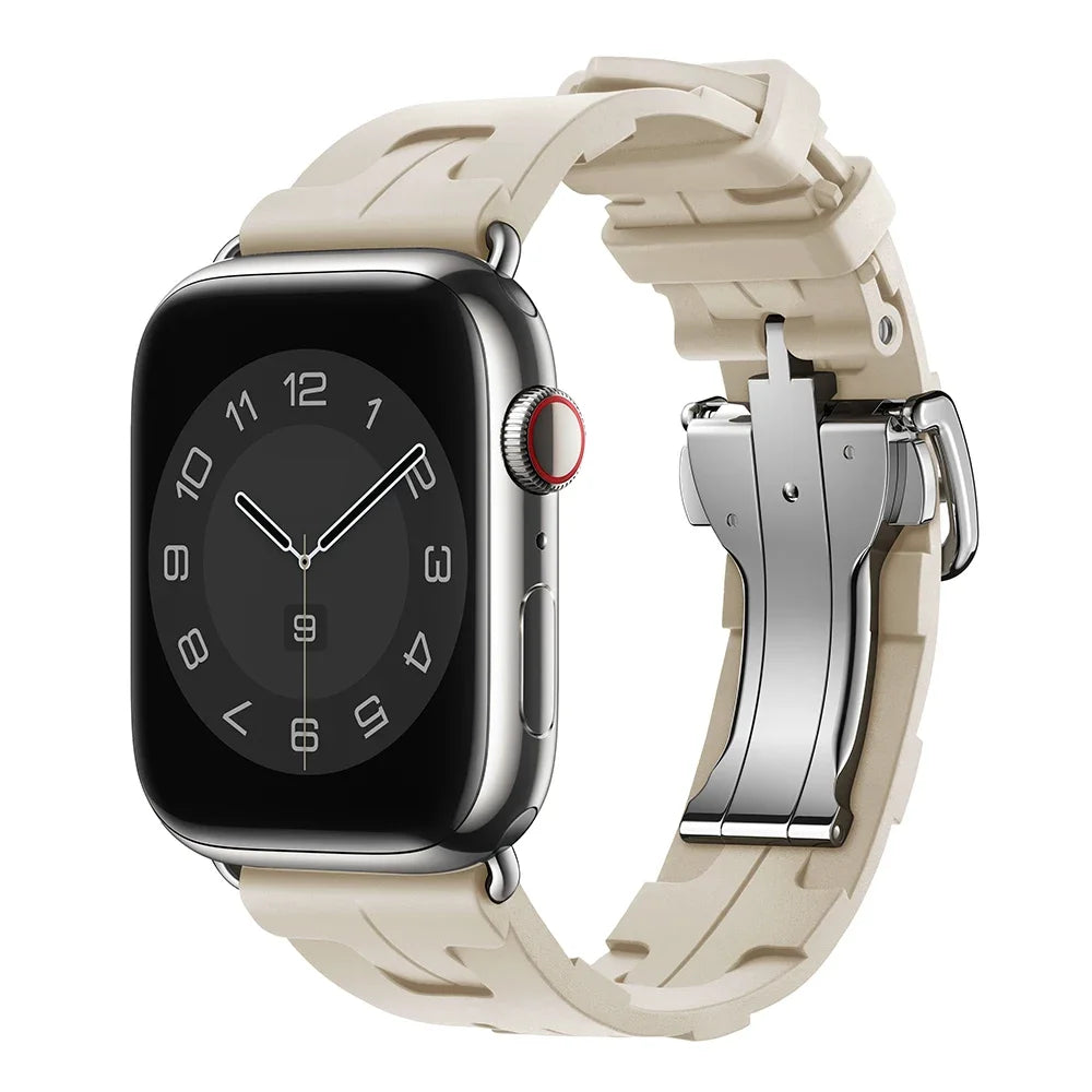 Kilim Single Tour Silicone Strap For Apple Watch Band 44mm 40mm 49mm 45mm 41mm 42mm bracelet iwatch series 9 se 3 6 7 8 ultra 2
